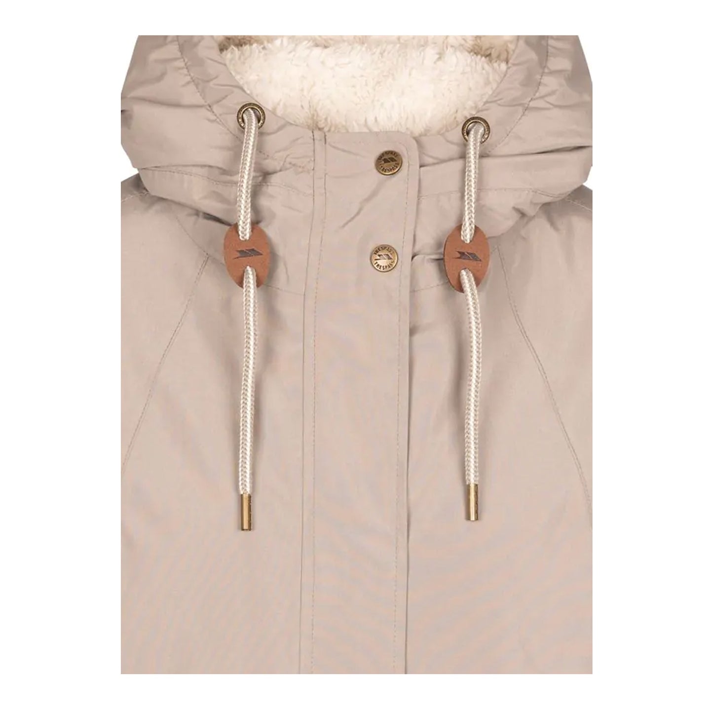 Vintage Khaki - Side - Trespass Womens-Ladies Reminder TP50 Waterproof Jacket