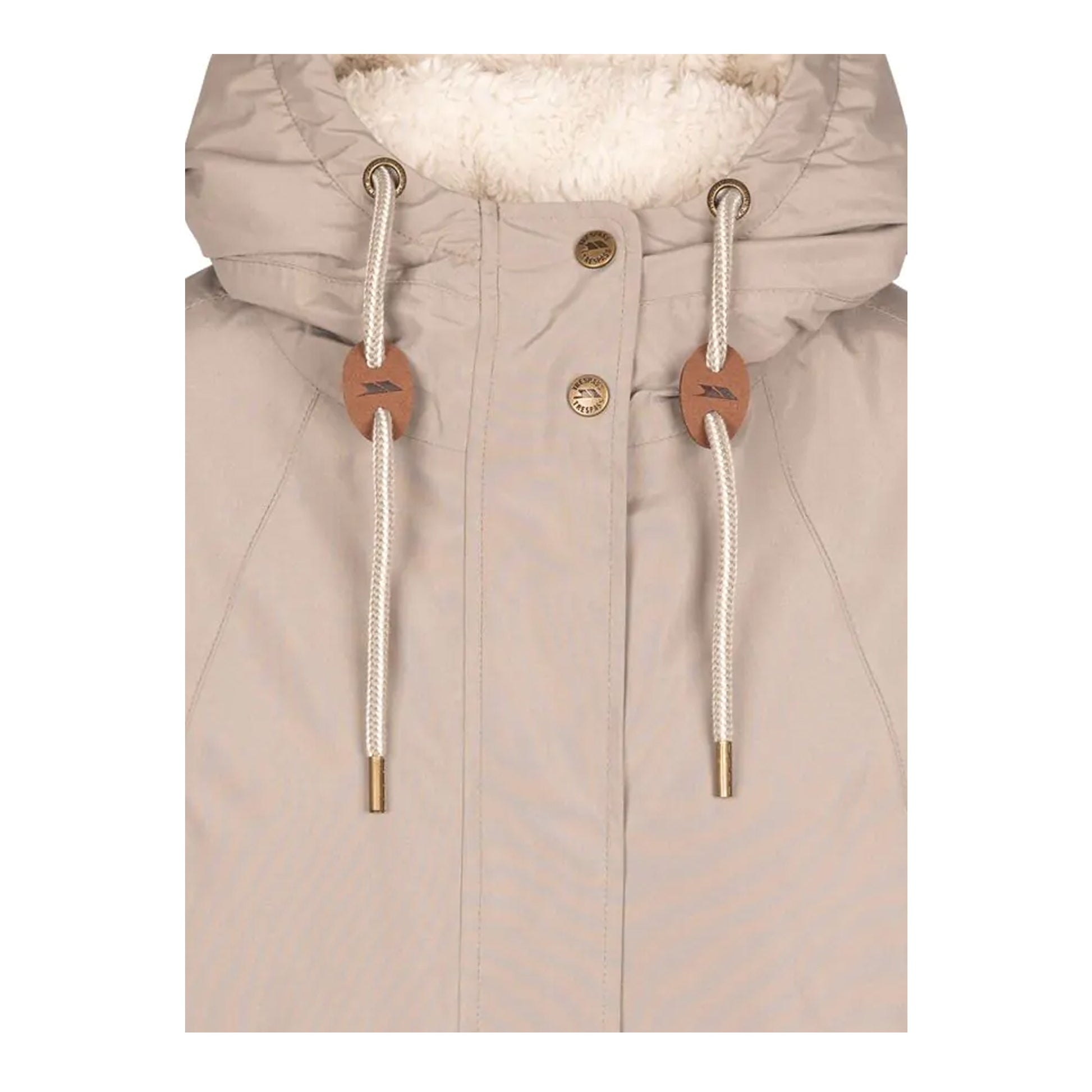 Vintage Khaki - Side - Trespass Womens-Ladies Reminder TP50 Waterproof Jacket