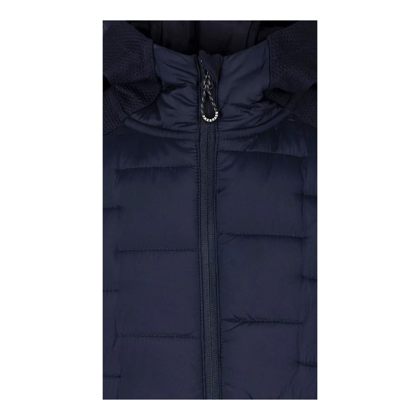 Navy - Side - Trespass Mens Heber Hybrid Hoodie