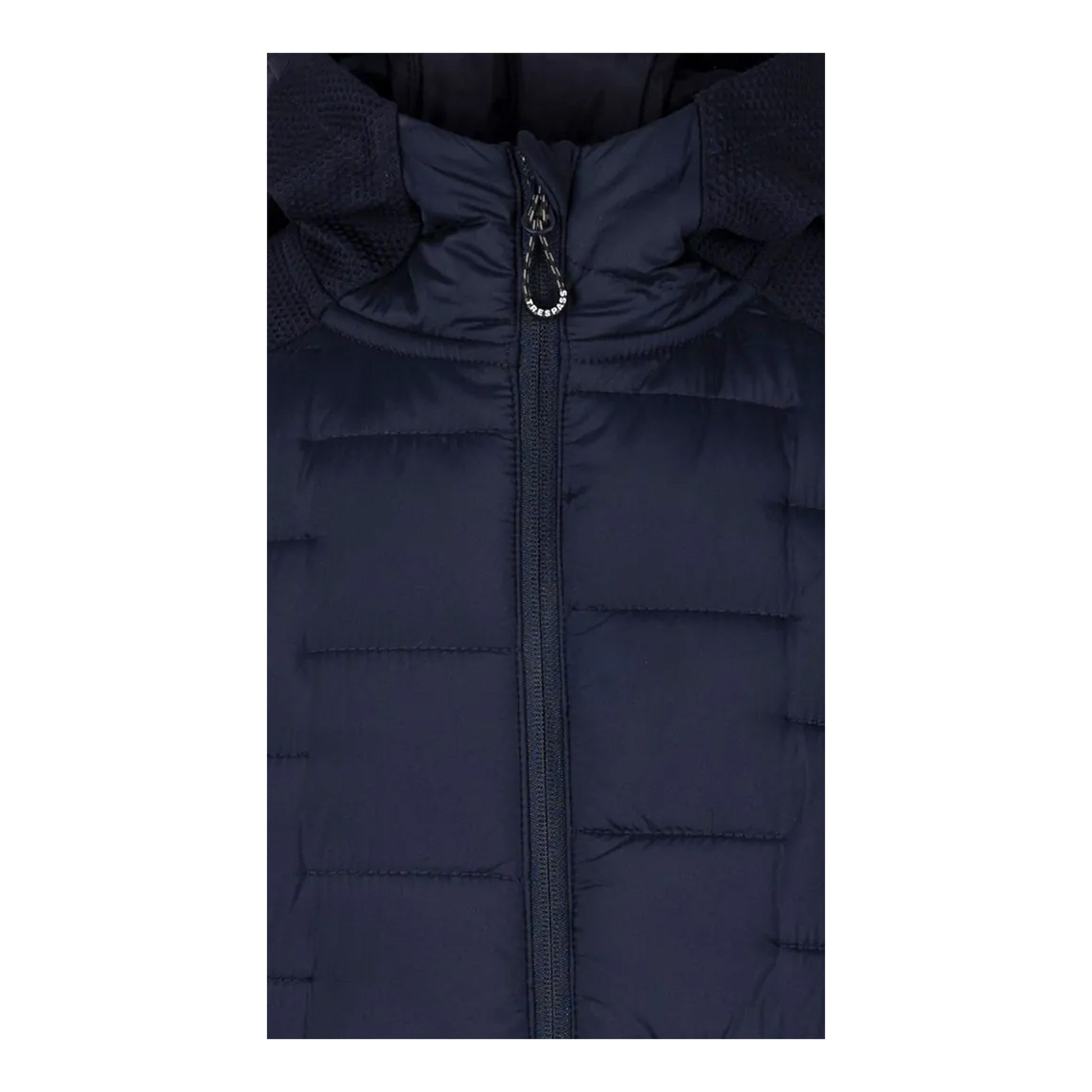 Navy - Side - Trespass Mens Heber Hybrid Hoodie