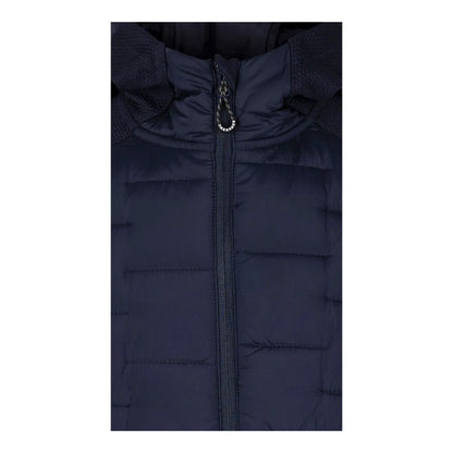 Navy - Side - Trespass Mens Heber Hybrid Hoodie
