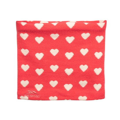 Strawberry - Front - Trespass Childrens-Kids Elliejo Heart Neck Warmer