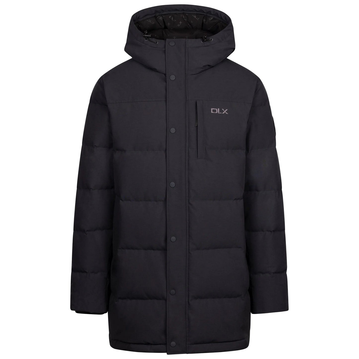 Dark Grey - Front - Trespass Mens Griffin DLX Down Jacket
