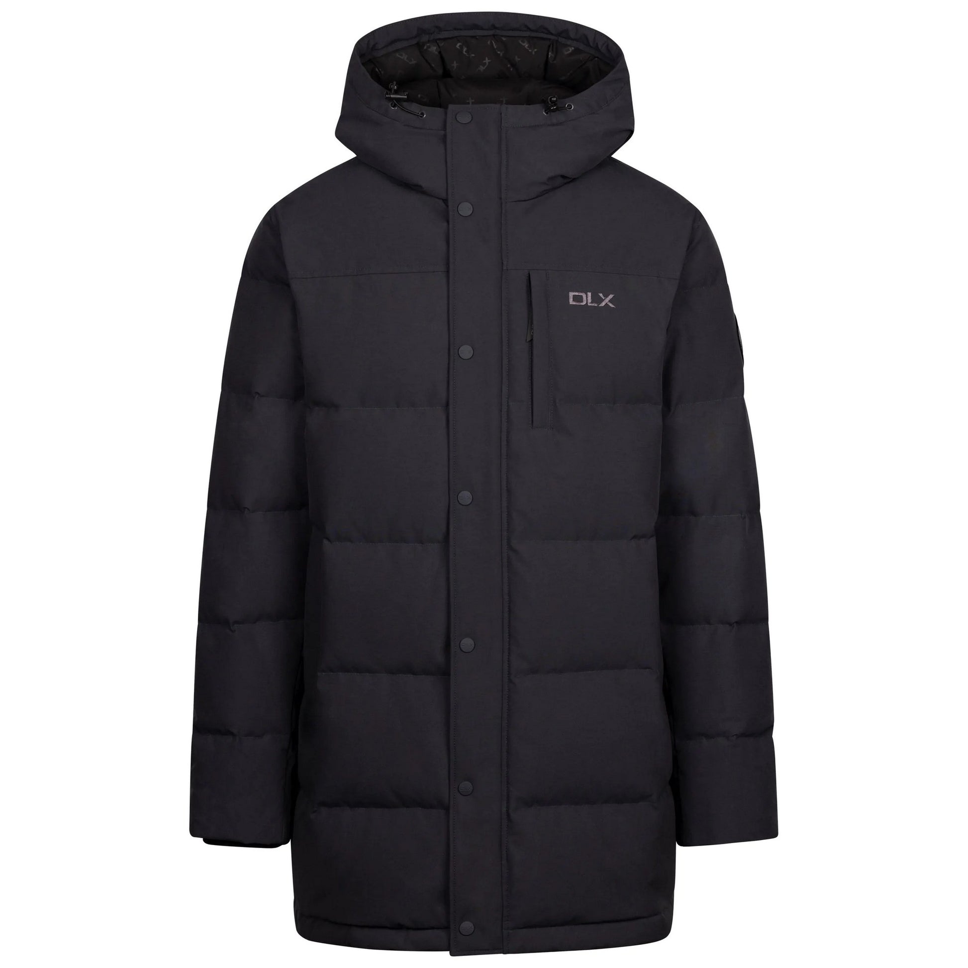 Dark Grey - Front - Trespass Mens Griffin DLX Down Jacket