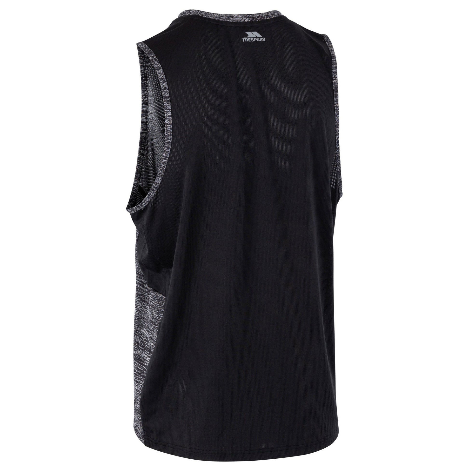 Black - Back - Trespass Mens Palat TP75 Active Tank Top