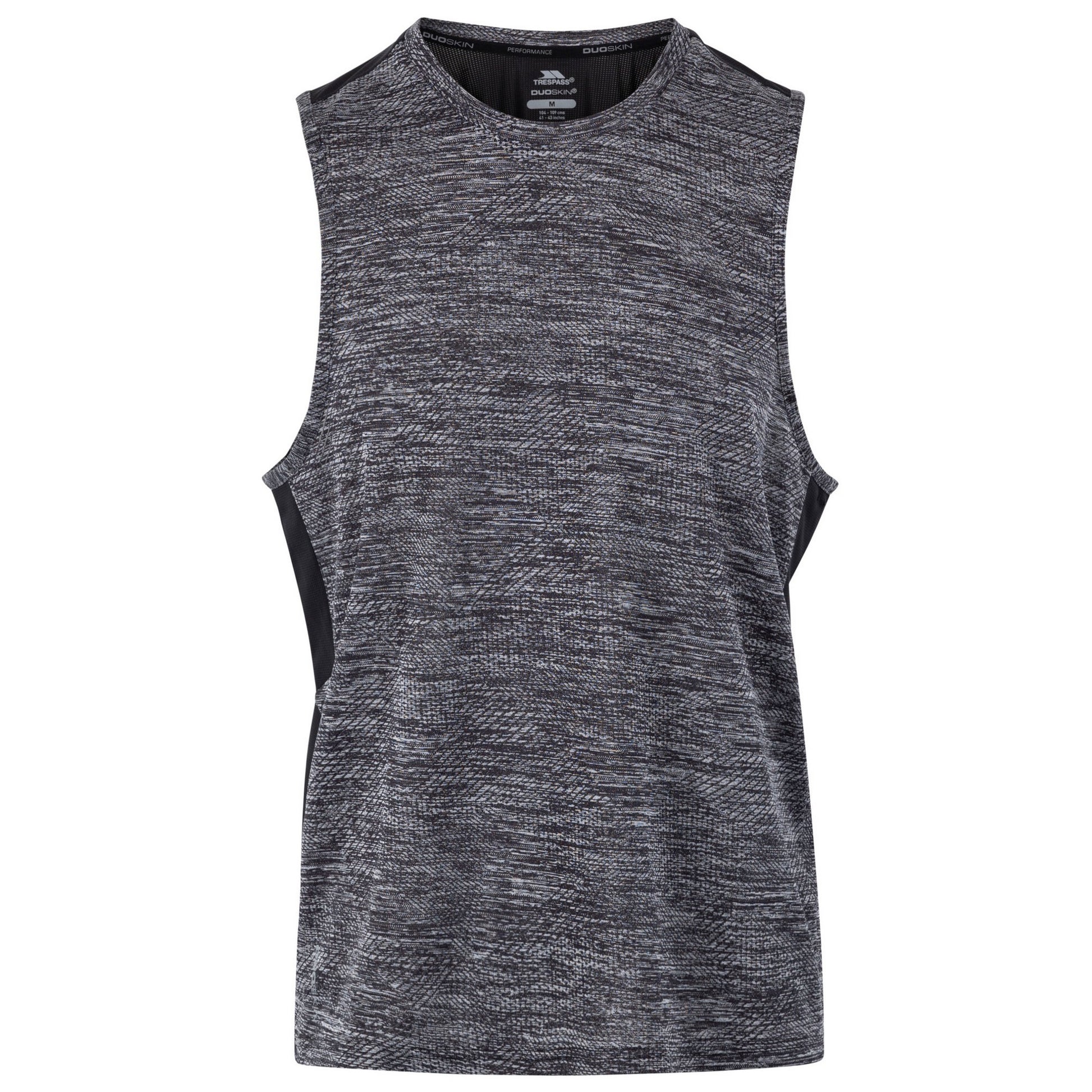 Black - Front - Trespass Mens Palat TP75 Active Tank Top
