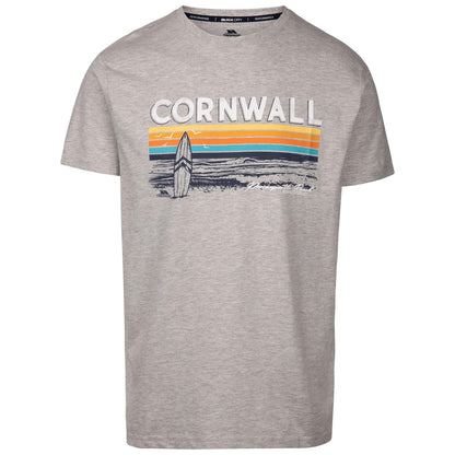 Grey Marl - Front - Trespass Mens Akkul T-Shirt