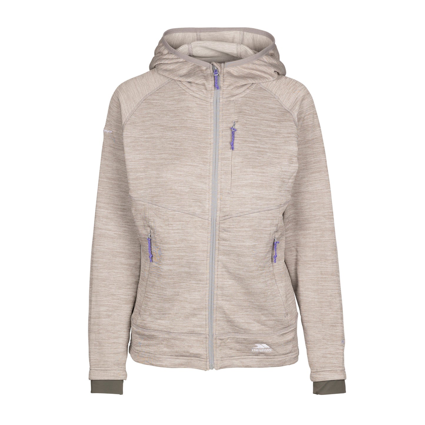 Platinum - Front - Trespass Womens-Ladies AT200 Fleece Jacket