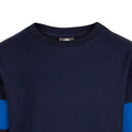 Navy - Side - Trespass Boys Antro Long-Sleeved Sweatshirt