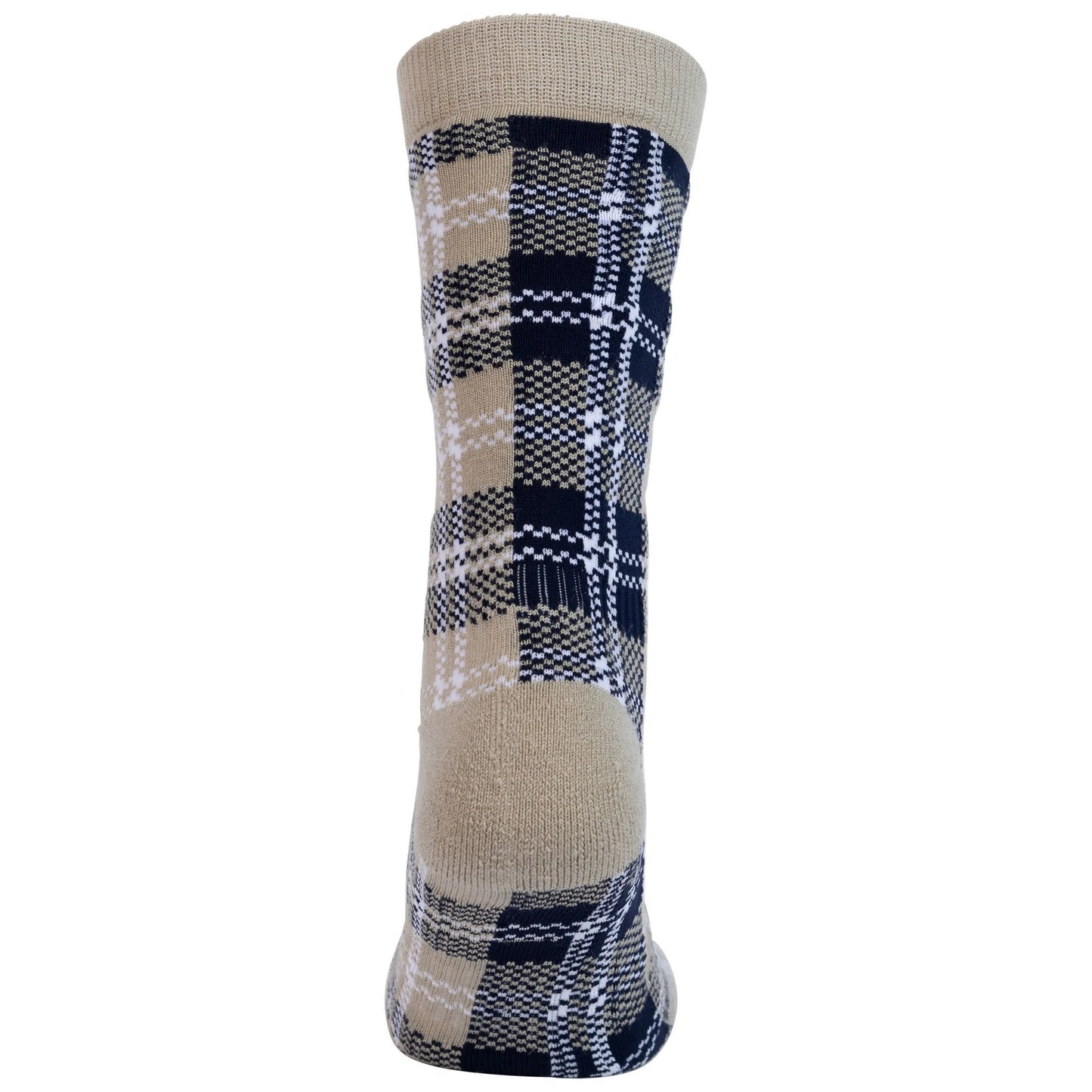 Soft Stone - Back - Trespass Unisex Adult Fergus Checked Socks