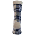 Soft Stone - Back - Trespass Unisex Adult Fergus Checked Socks