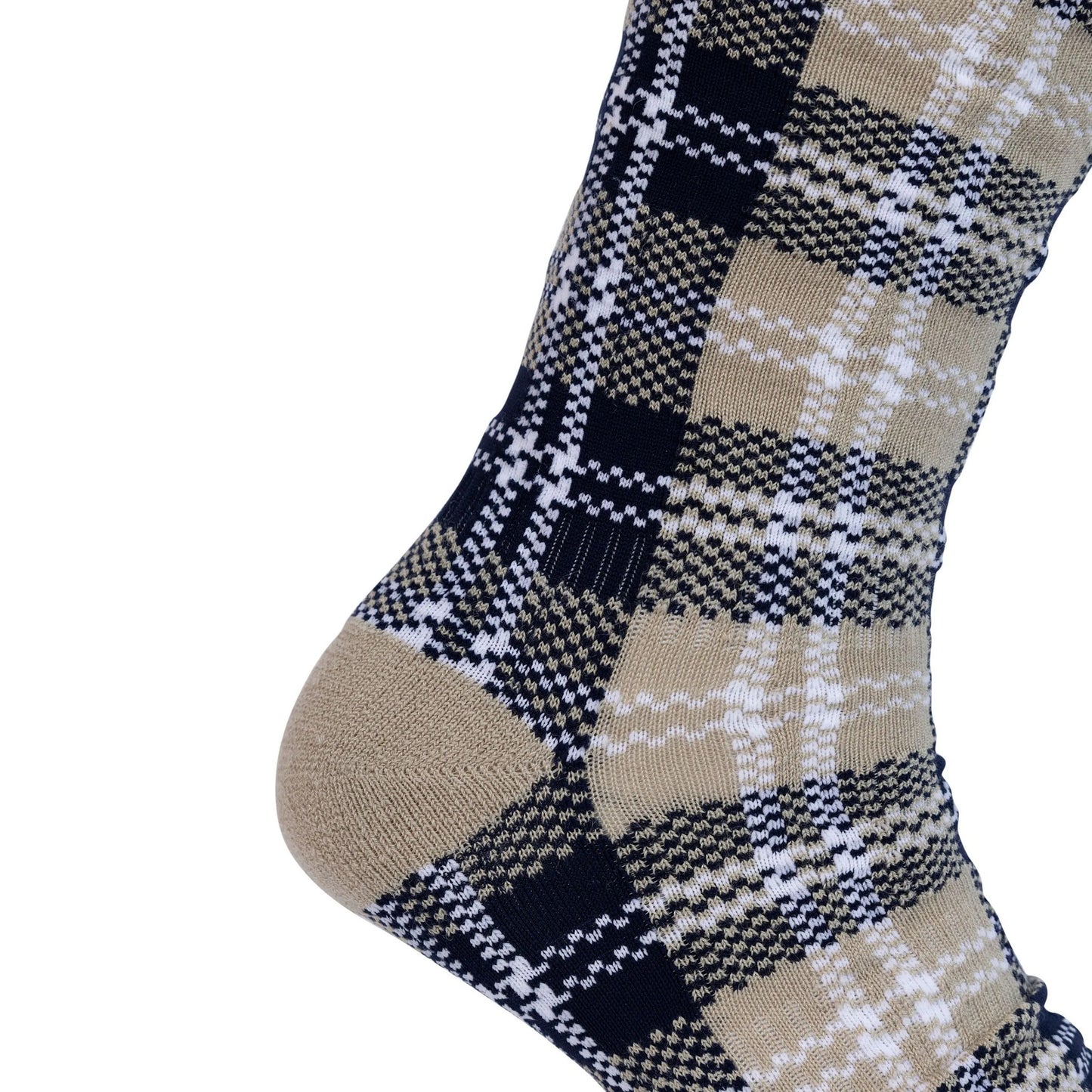 Soft Stone - Side - Trespass Unisex Adult Fergus Checked Socks