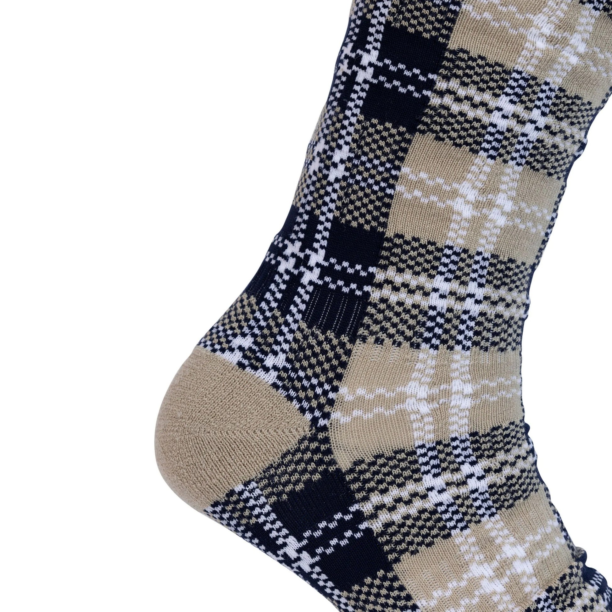 Soft Stone - Side - Trespass Unisex Adult Fergus Checked Socks