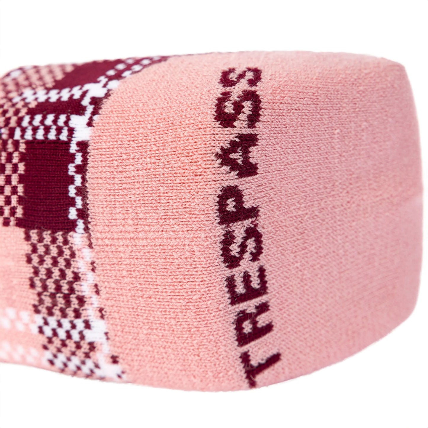 Dark Cherry - Side - Trespass Unisex Adult Fergus Checked Socks