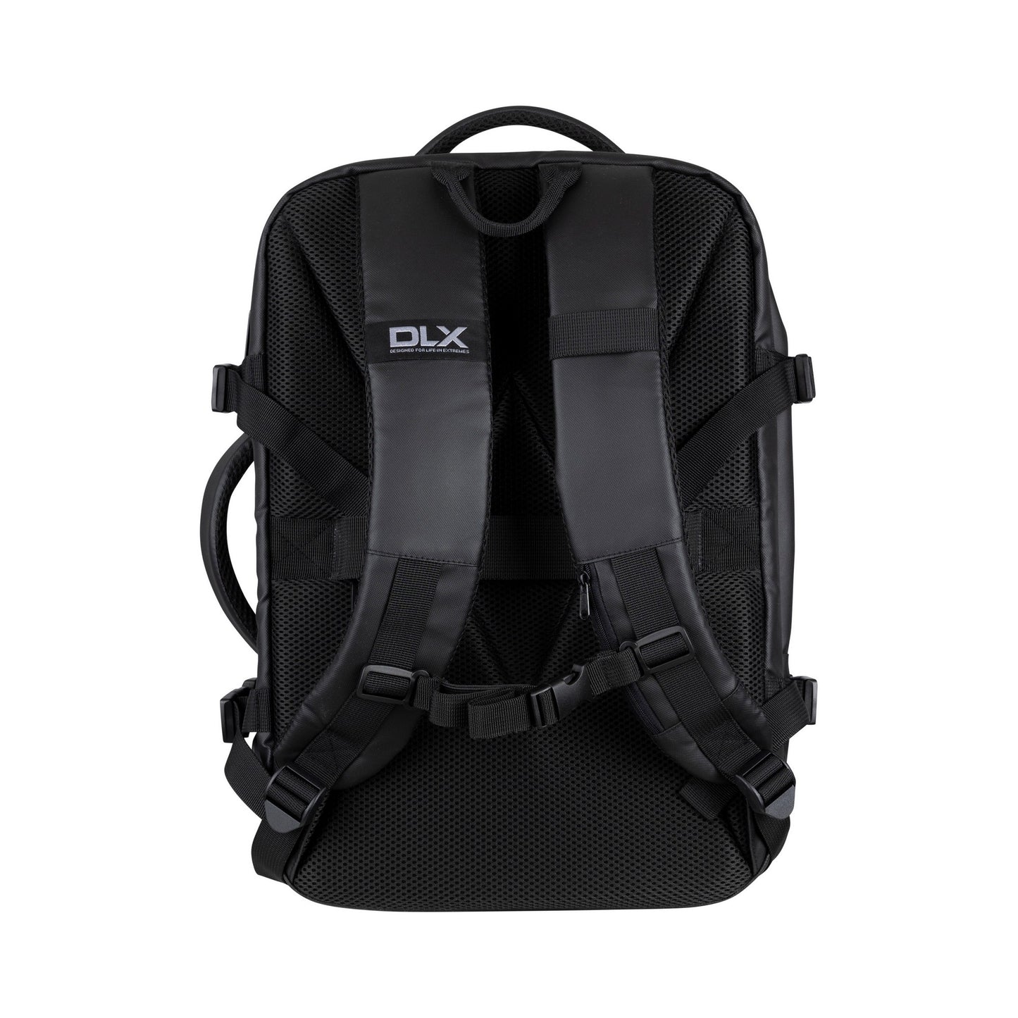Black - Back - Trespass Rados DLX Travel Rucksack