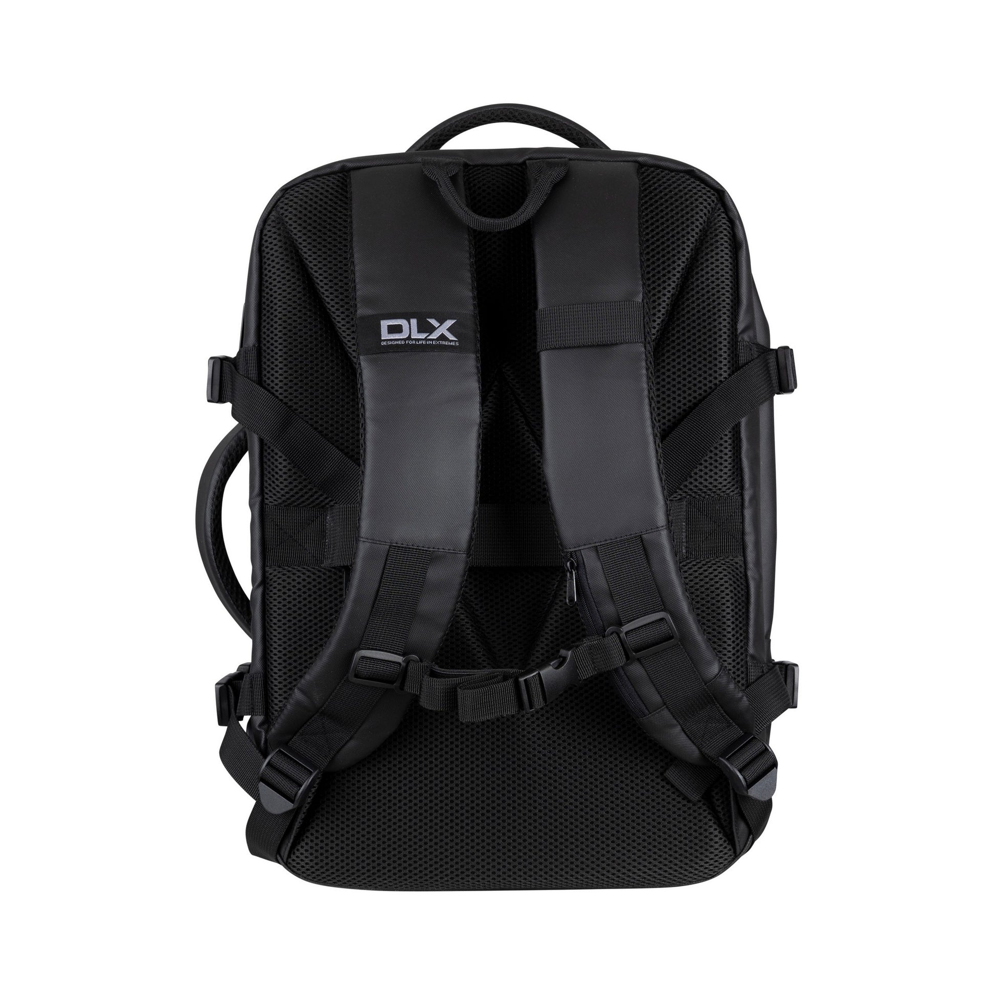 Black - Back - Trespass Rados DLX Travel Rucksack