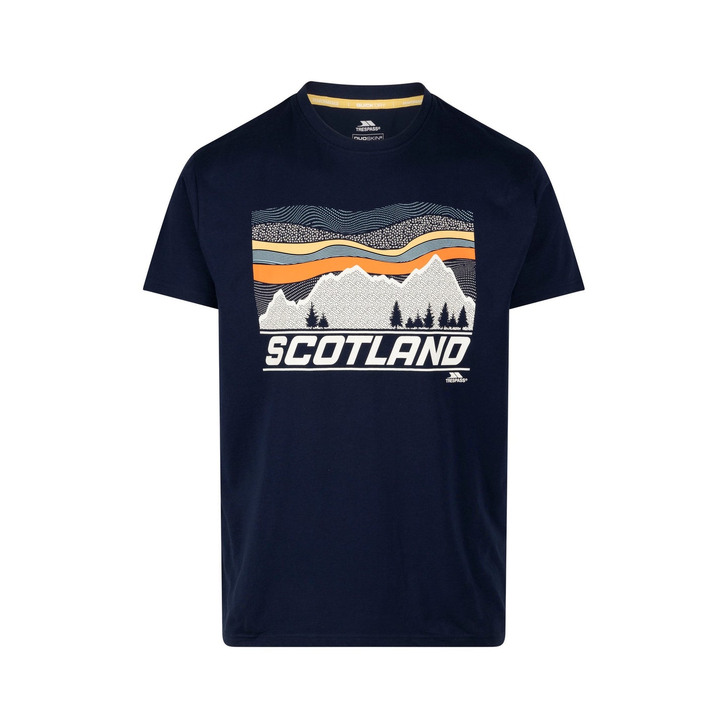 Navy - Front - Trespass Mens Peri Printed T-Shirt