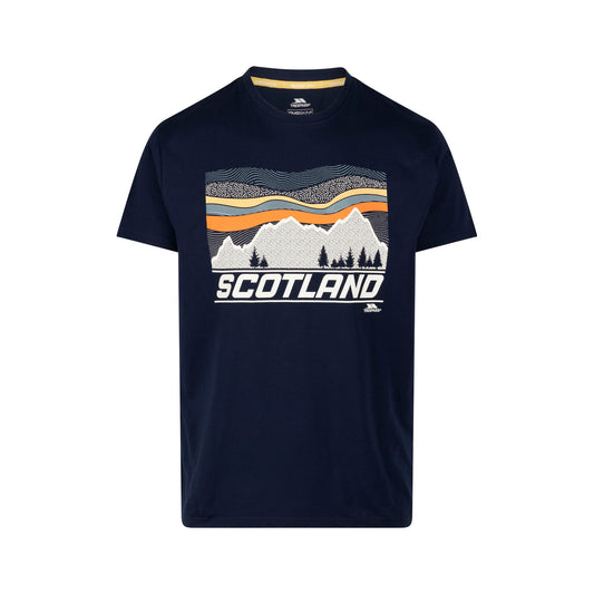 Navy - Front - Trespass Mens Peri Printed T-Shirt