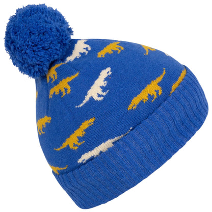 Blue - Back - Trespass Childrens-Kids Dillan Beanie