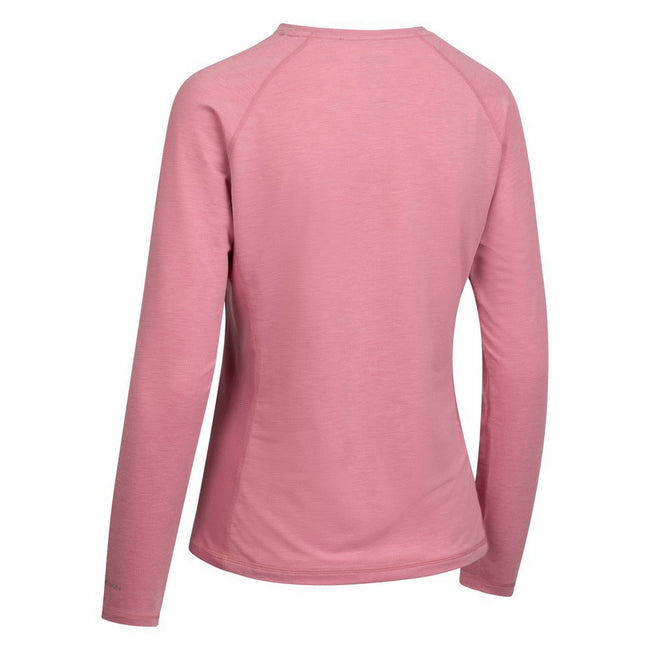 Pink Haze Marl - Back - Trespass Womens-Ladies Katherine DLX Top