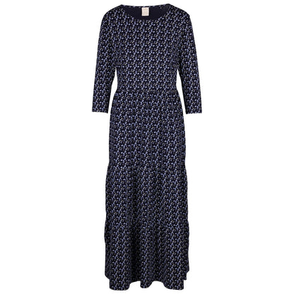 Navy - Front - Trespass Womens-Ladies Hague Tiered Casual Dress