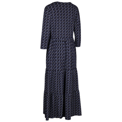 Navy - Back - Trespass Womens-Ladies Hague Tiered Casual Dress