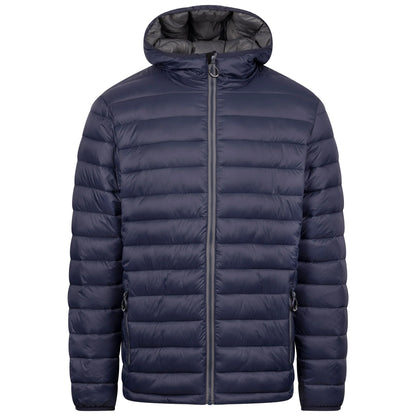 Navy - Front - Trespass Mens Paddley Padded Jacket