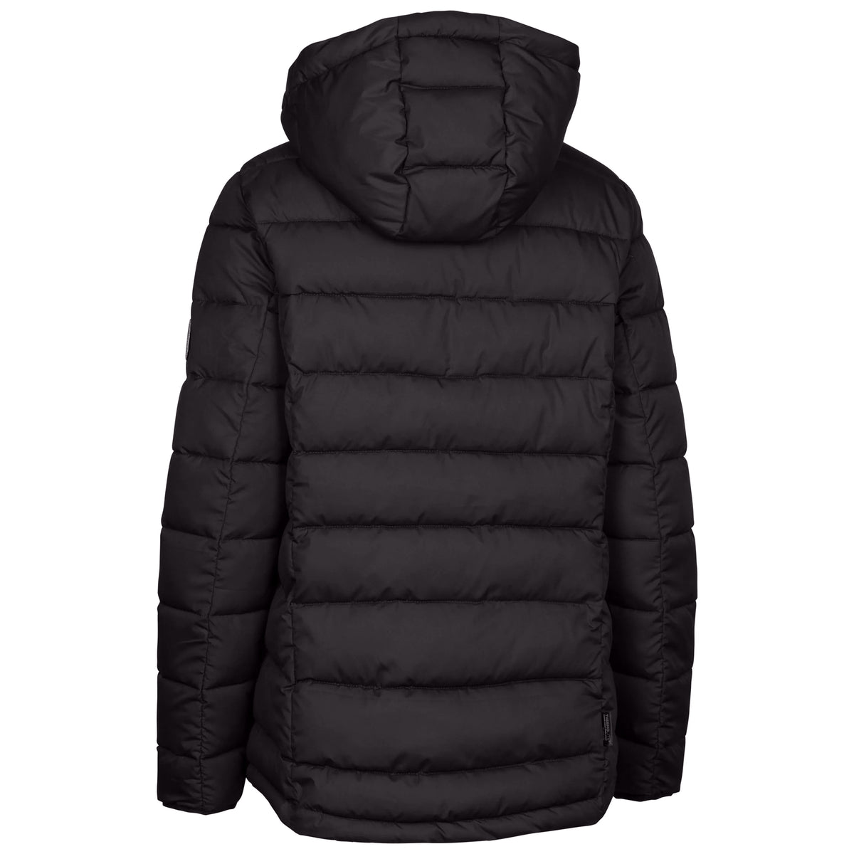 Black - Back - Trespass Womens-Ladies Tonya DLX ECO Padded Jacket
