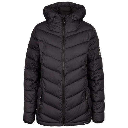 Black - Front - Trespass Womens-Ladies Tonya DLX ECO Padded Jacket