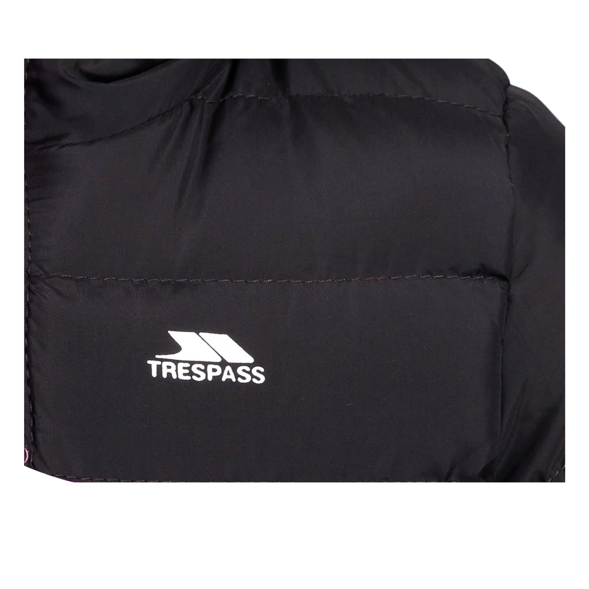 Black - Side - Trespass Childrens-Kids Oskar Padded Jacket