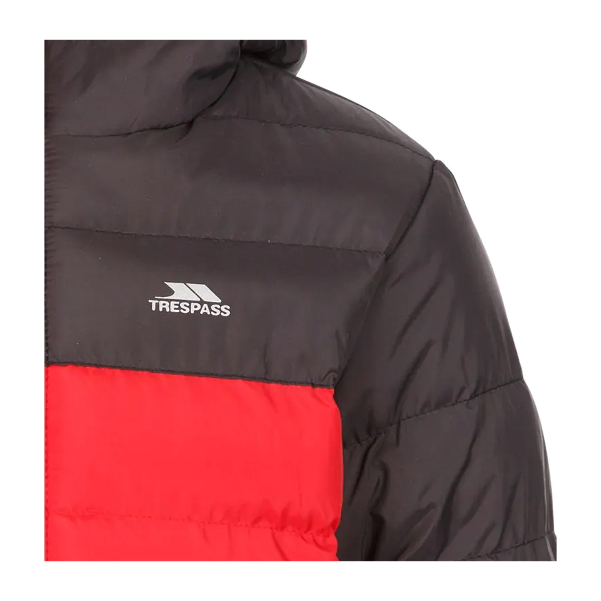 Red - Side - Trespass Childrens-Kids Oskar Padded Jacket