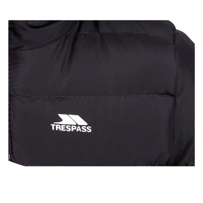 Black - Side - Trespass Childrens-Kids Oskar Padded Jacket
