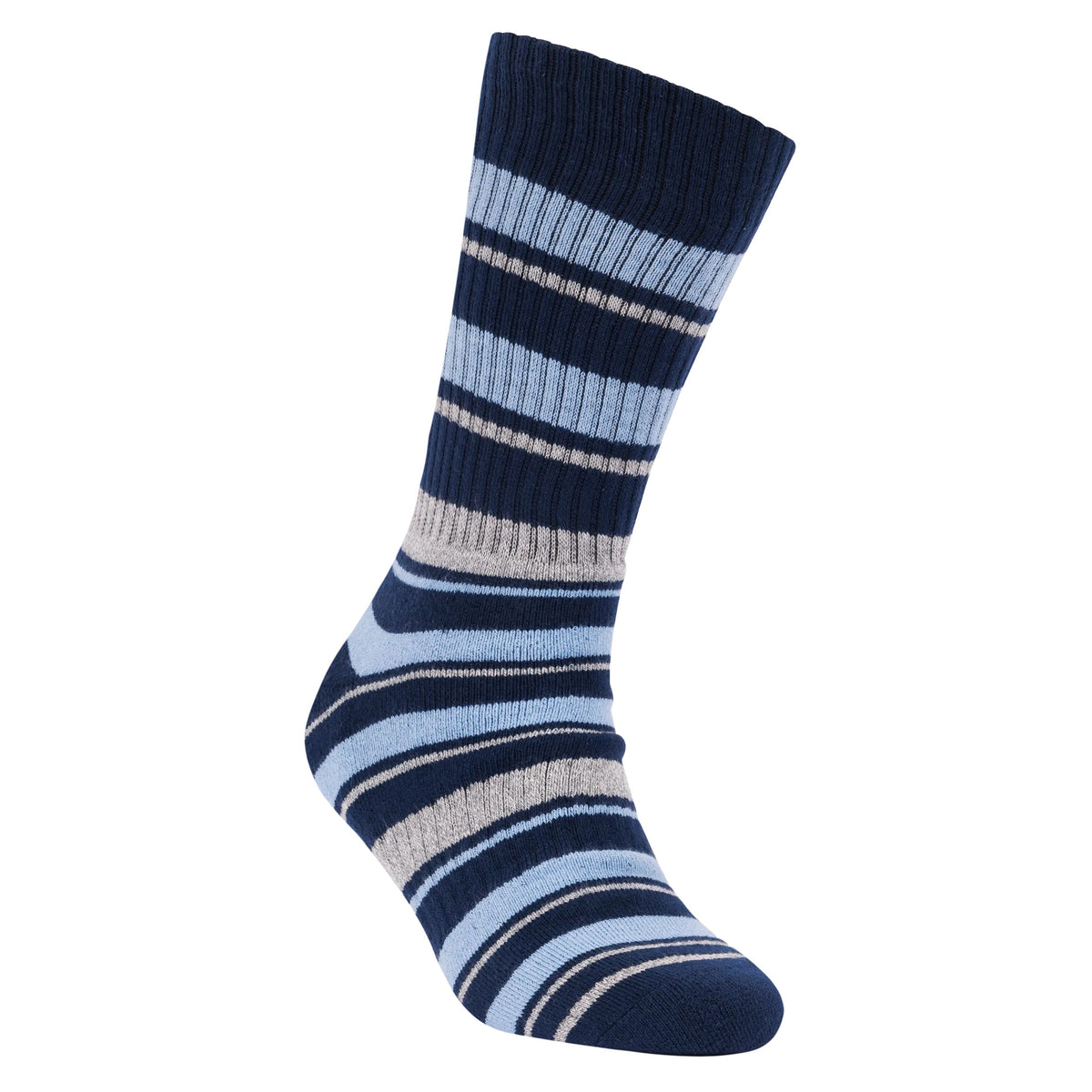 Navy - Front - Trespass Unisex Adult Austen Anti-Blister Socks (Pack of 2)