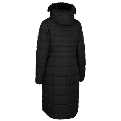 Black - Back - Trespass Womens-Ladies Sasha Padded Jacket