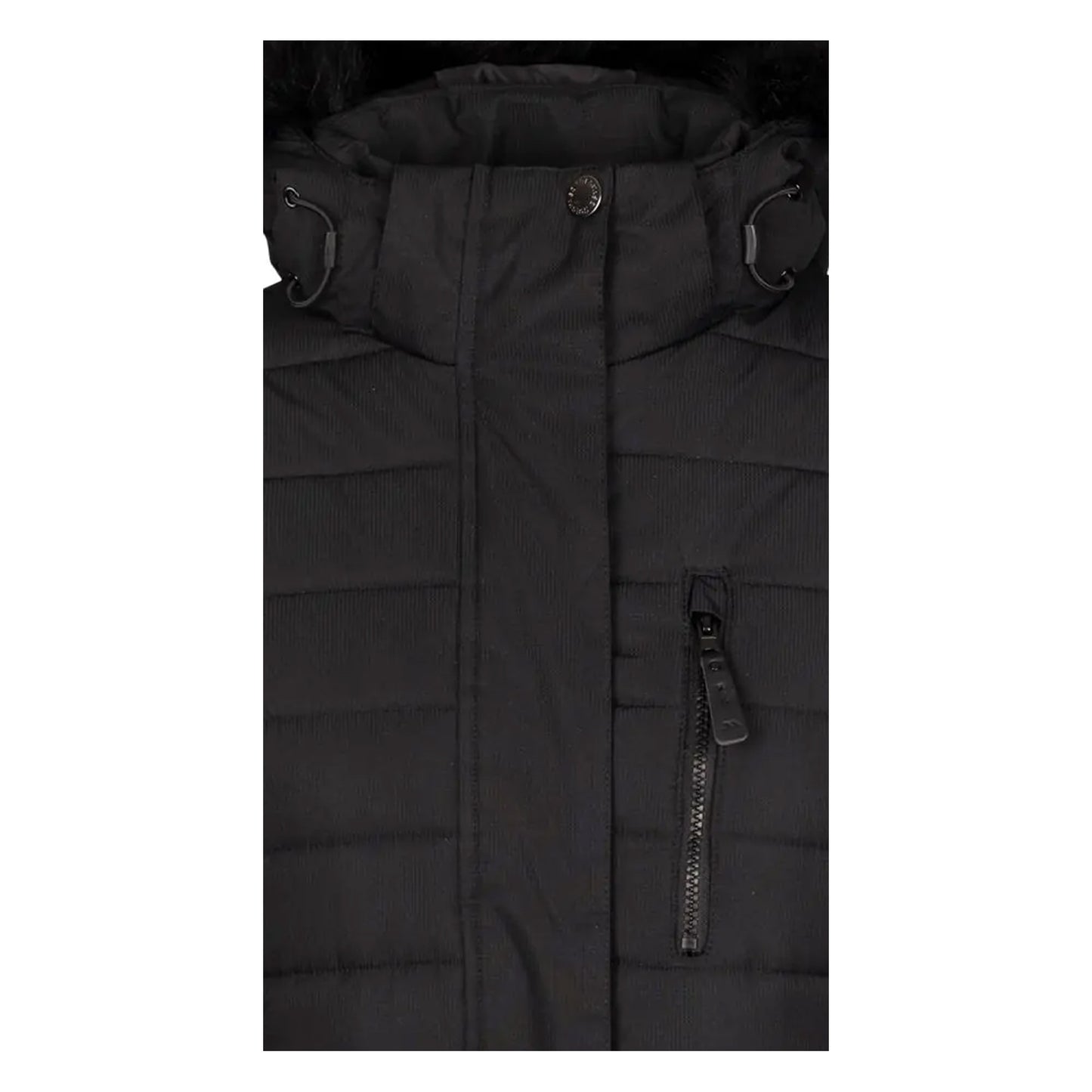 Black - Side - Trespass Womens-Ladies Sasha Padded Jacket