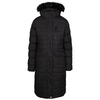 Black - Front - Trespass Womens-Ladies Sasha Padded Jacket