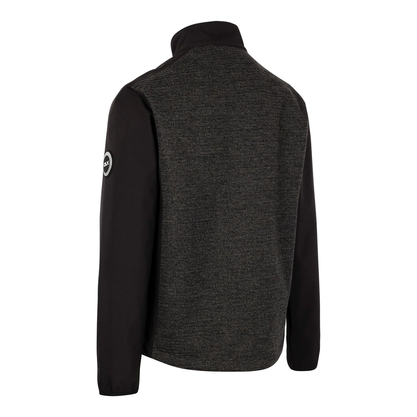 Black - Back - Trespass Mens Mariano DLX Soft Shell Jacket