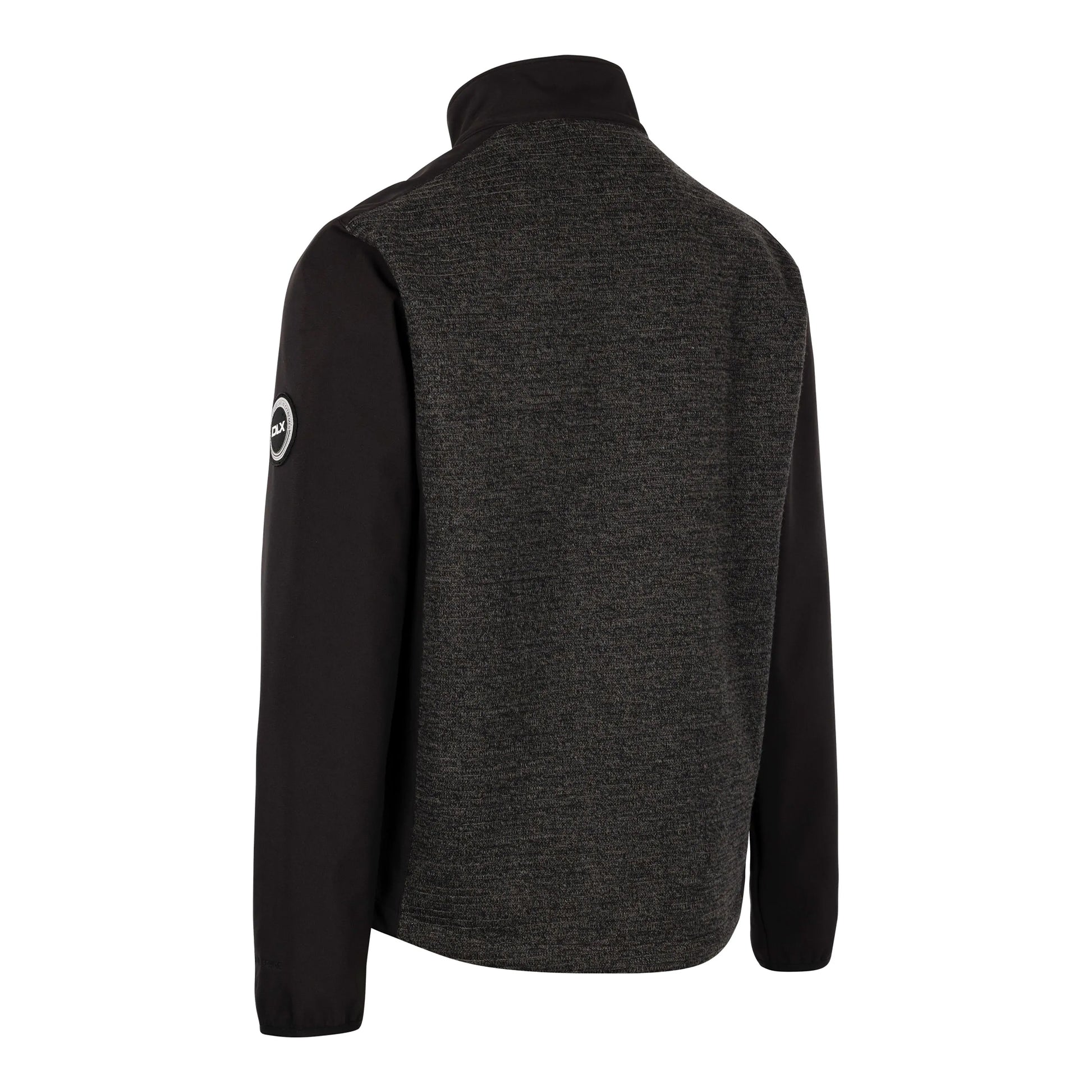 Black - Back - Trespass Mens Mariano DLX Soft Shell Jacket