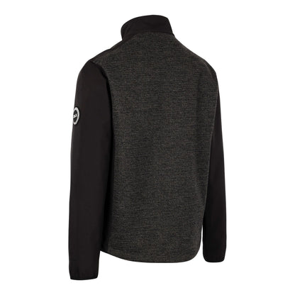 Black - Back - Trespass Mens Mariano DLX Soft Shell Jacket