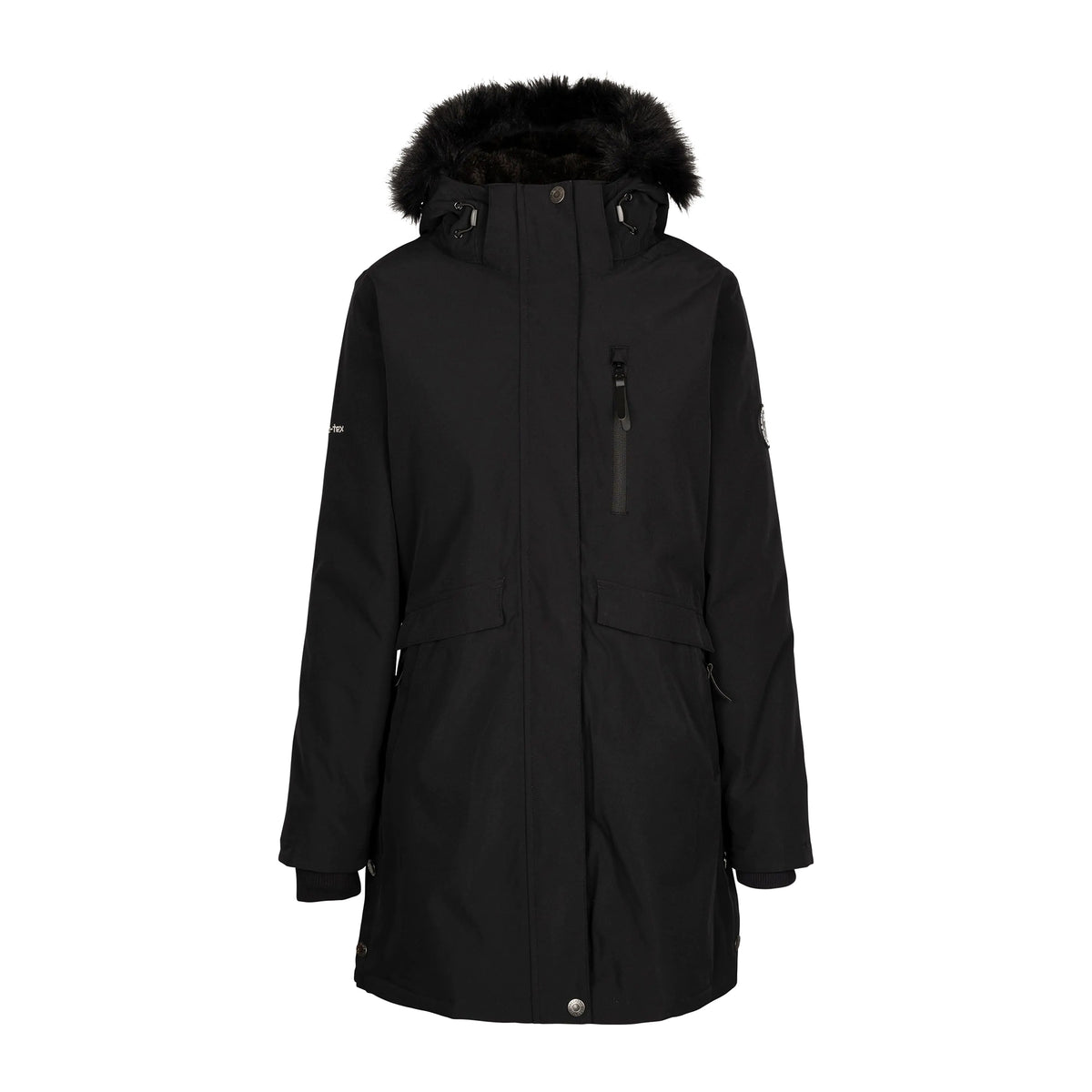 Black - Front - Trespass Womens-Ladies Zambel TP75 Jacket