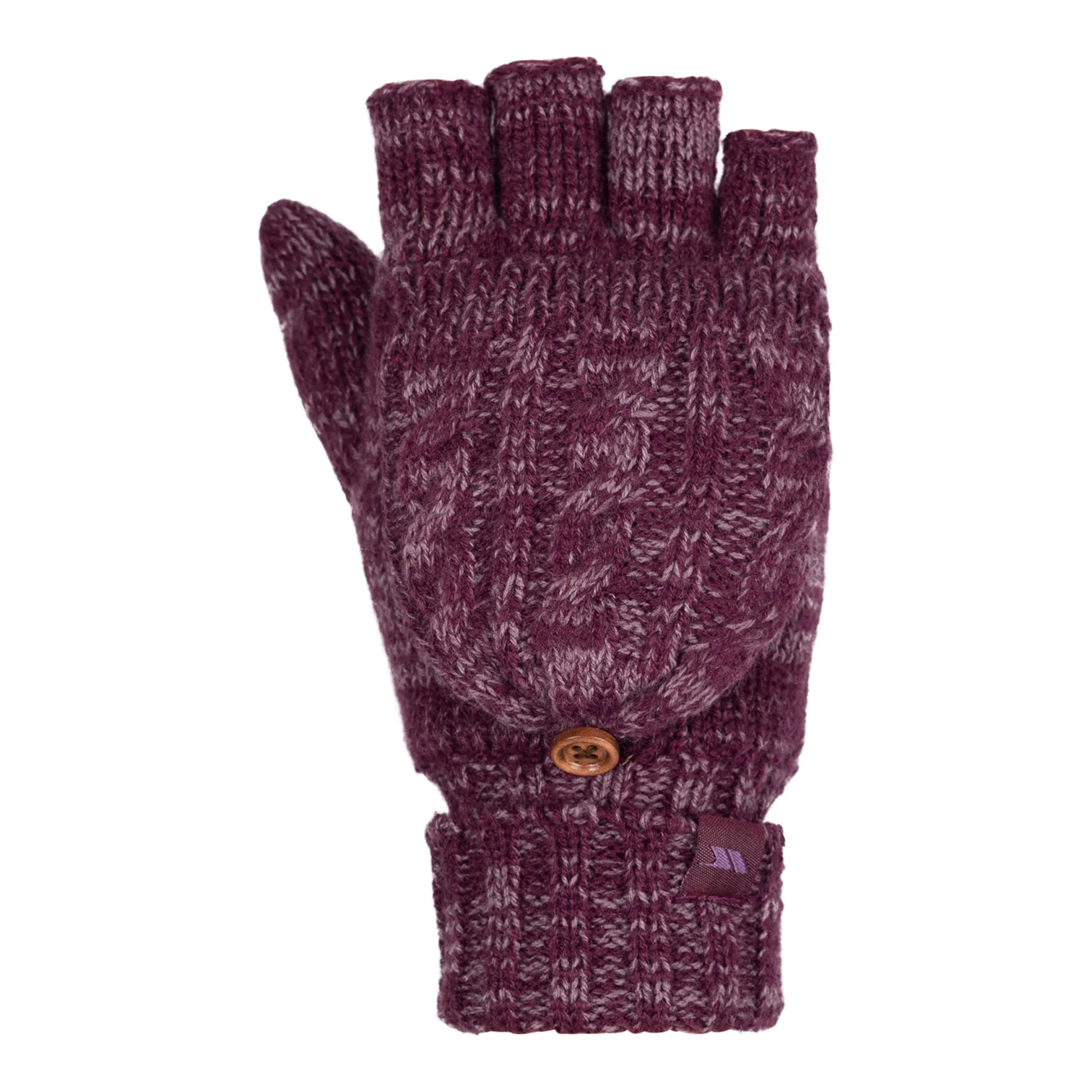 Rose - Front - Trespass Womens-Ladies Kollie Knitted Gloves