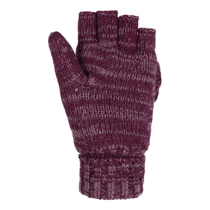 Rose - Back - Trespass Womens-Ladies Kollie Knitted Gloves