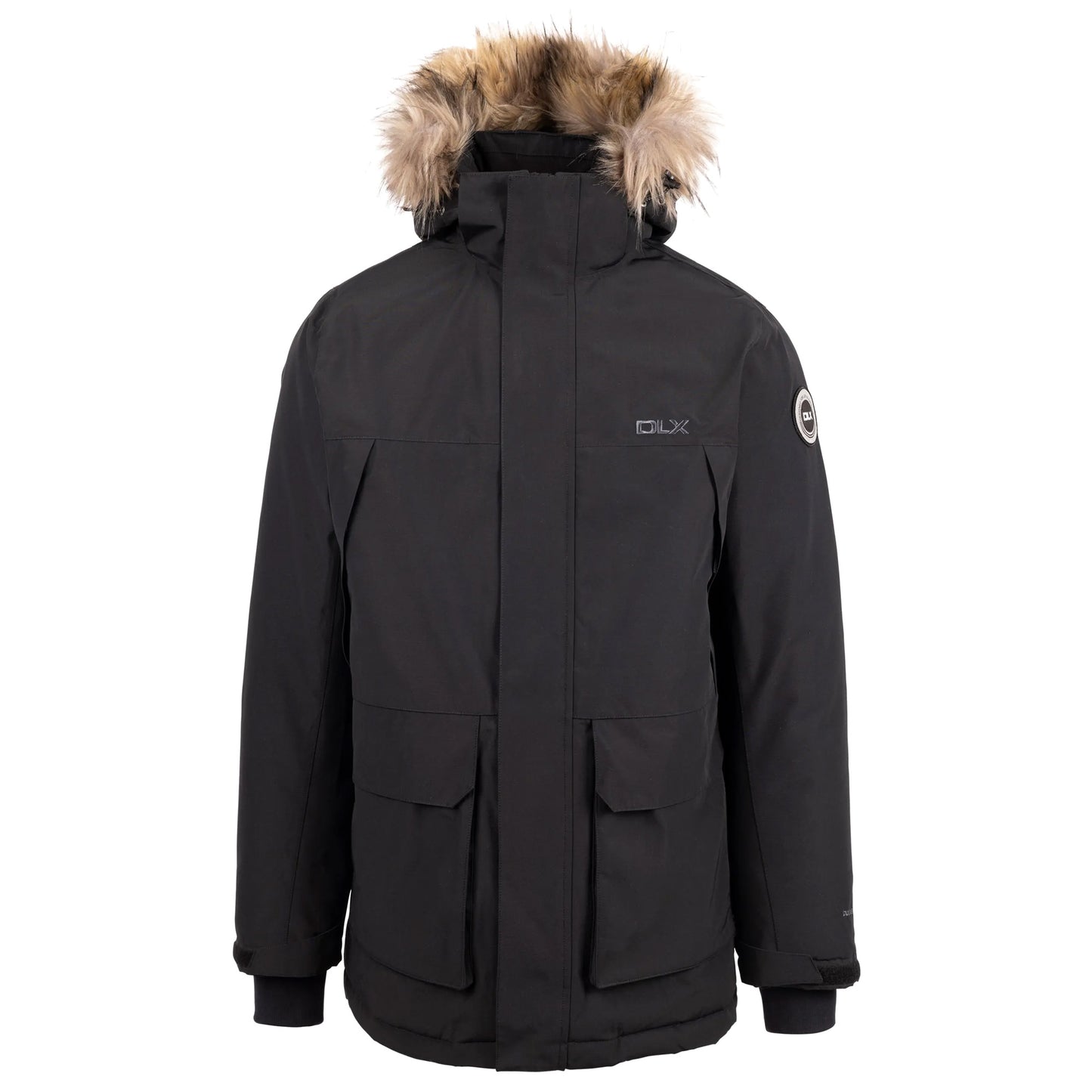 Black - Front - Trespass Mens Mullan DLX Jacket