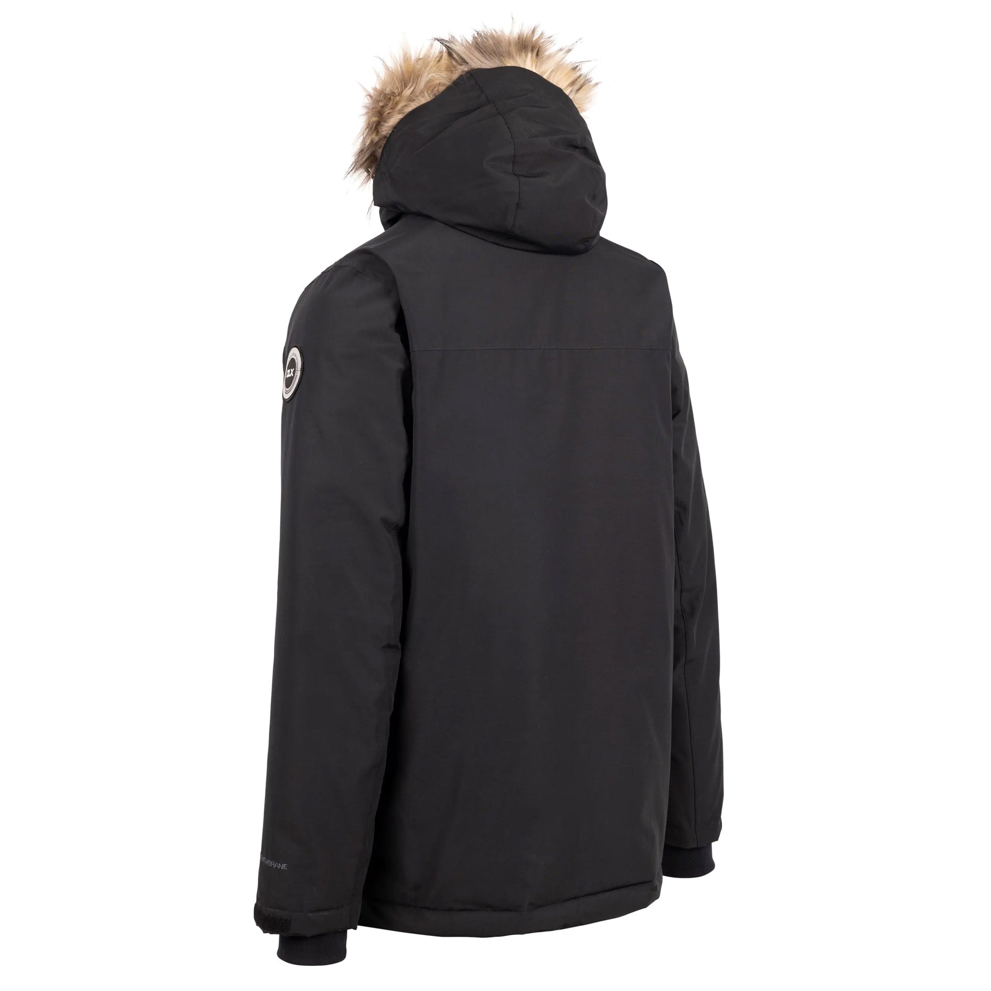 Black - Back - Trespass Mens Mullan DLX Jacket