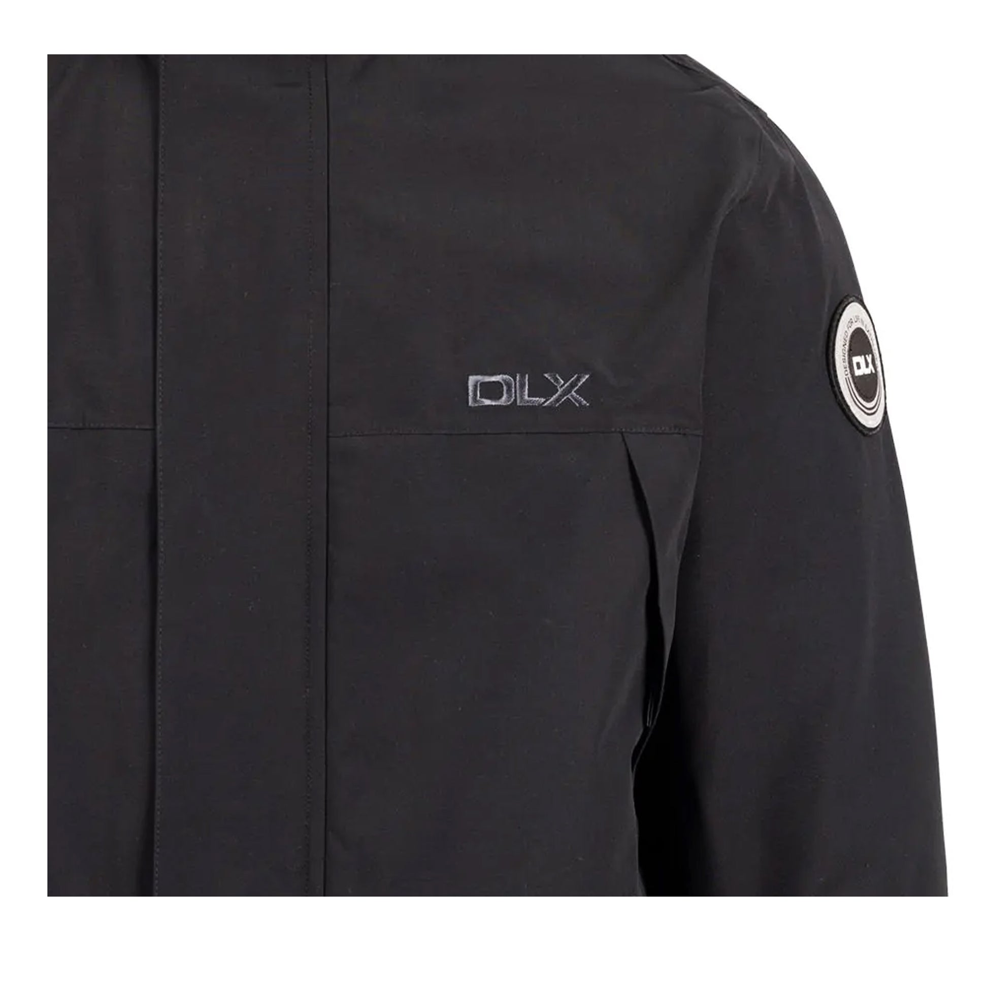 Black - Side - Trespass Mens Mullan DLX Jacket