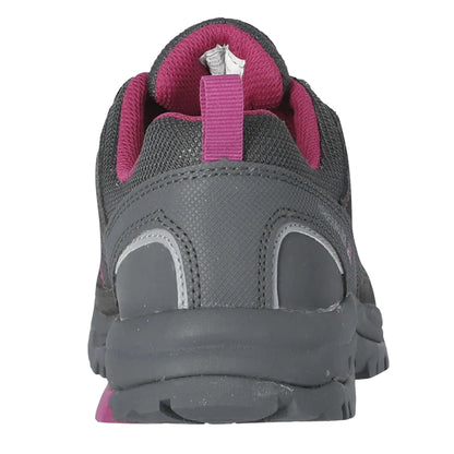 Castle Grey - Back - Trespass Womens-Ladies Scree Suede Technical Trainers