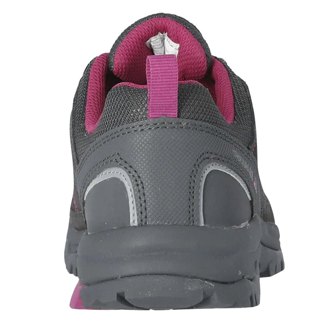 Castle Grey - Back - Trespass Womens-Ladies Scree Suede Technical Trainers