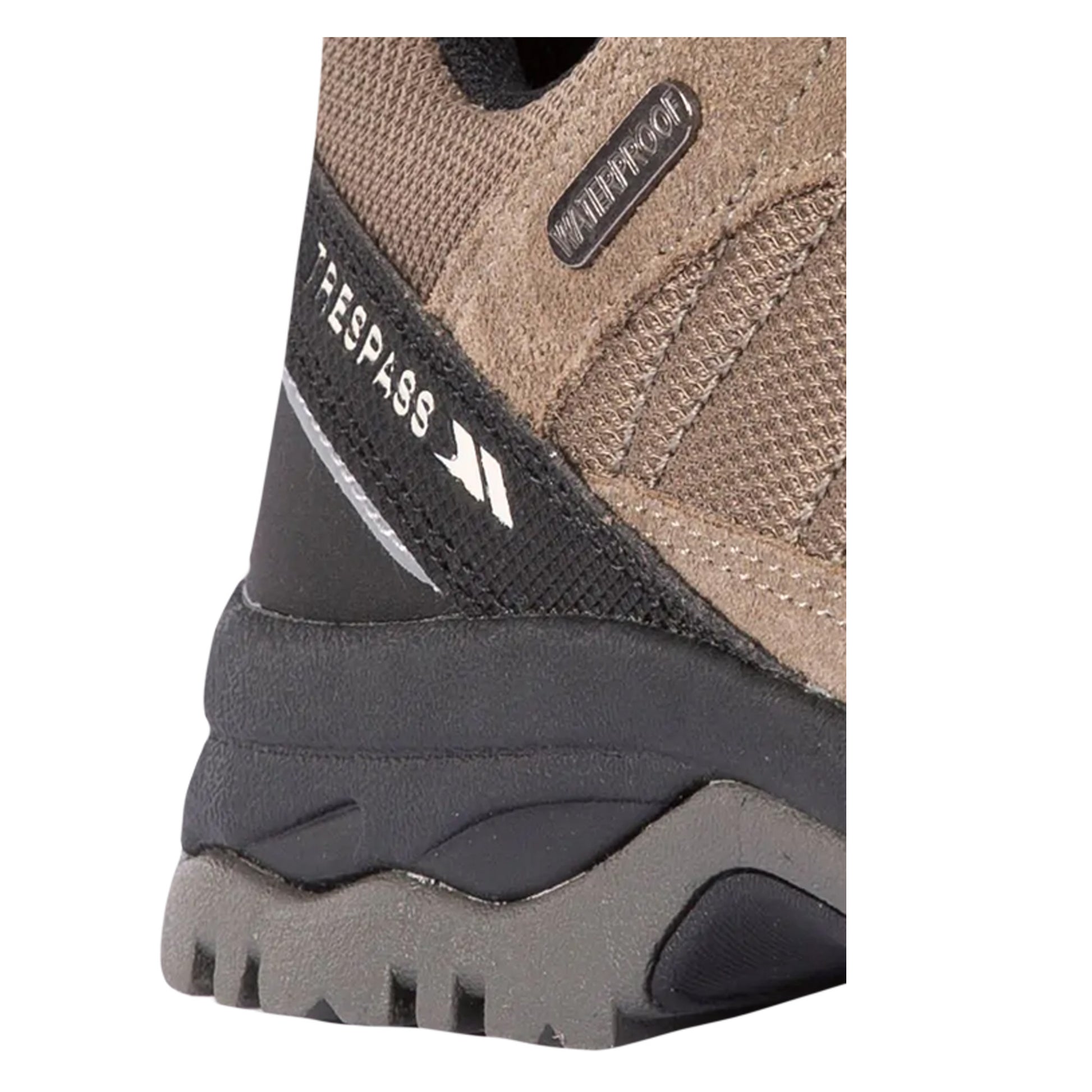 Fawn - Side - Trespass Womens-Ladies Scree Suede Technical Trainers