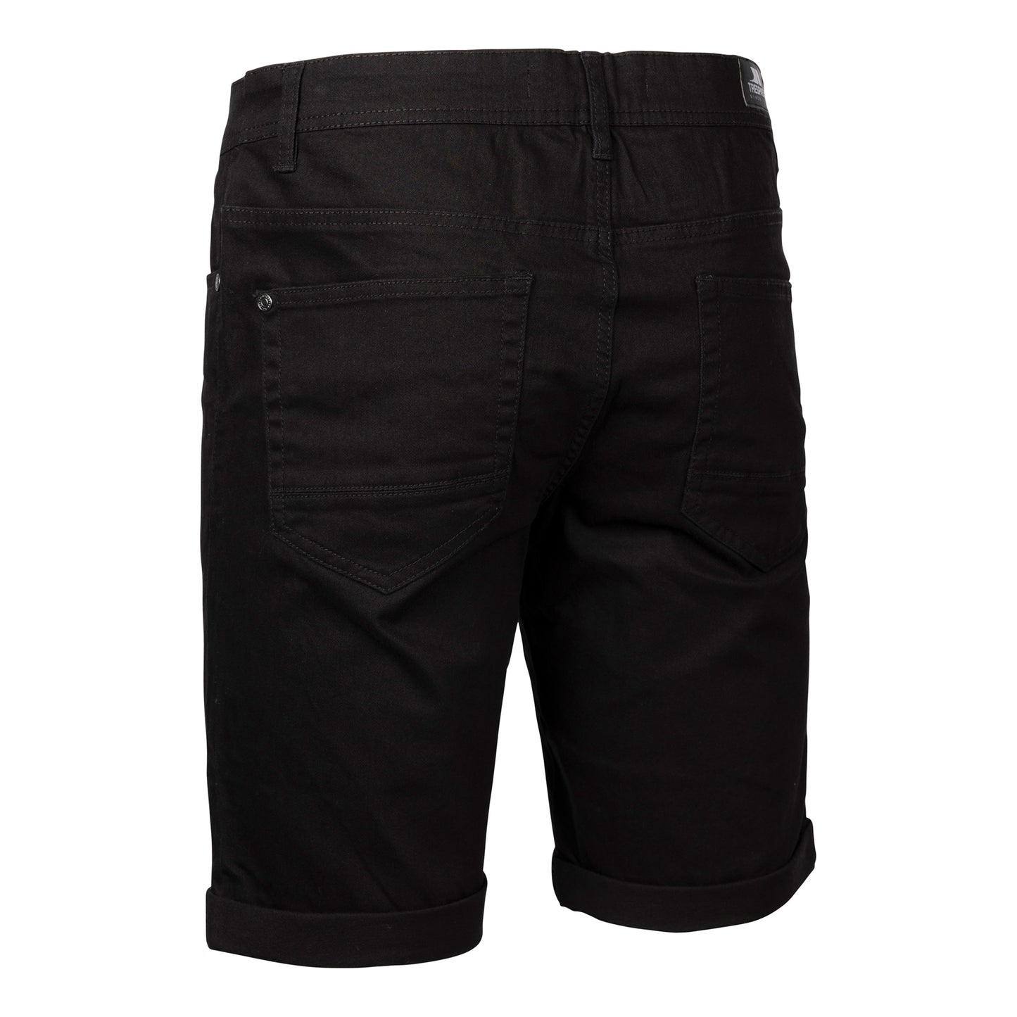 Black - Back - Trespass Mens Marrow Twill Shorts