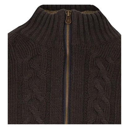 Dark Grey - Side - Trespass Mens Dipton Knitted Jacket